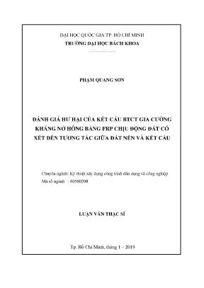 Đánh giá hư hại kết cấu BTCT gia cường FRP chịu động đất