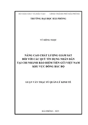 Nâng cao chất lượng giám sát quỹ tín dụng nhân dân tại