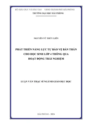 Phát Triển Năng Lực Tự Bảo Vệ Bản Thân Cho Học Sinh Lớp 