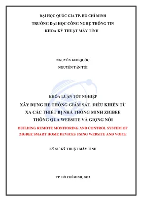 Xây dựng hệ thống giám sát và điều khiển thiết bị nhà 