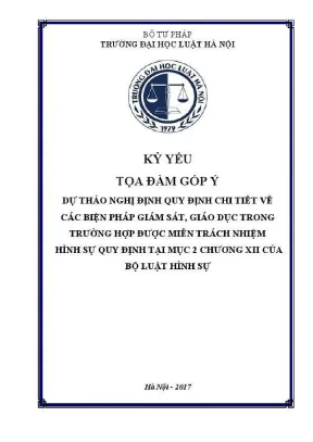 Góp ý dự thảo nghị định giám sát giáo dục miễn trách 