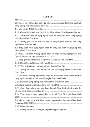 Luận Văn Thạc Sĩ: Sử Dụng Nguồn Nhân Lực Trong Công