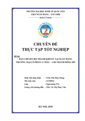 Giải pháp hạn chế rủi ro thanh khoản tại Ngân hàng TMCP 