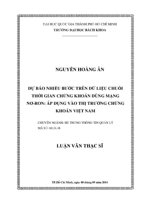 Luận văn thạc sĩ: Dự báo nhiều bước dữ liệu chứng khoán