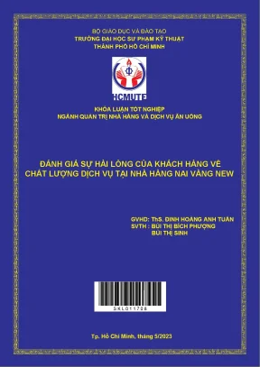Đánh giá chất lượng dịch vụ tại nhà hàng Nai Vàng New