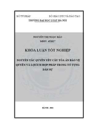 Nguyên tắc quyền yêu cầu tòa án bảo vệ quyền lợi hợp 