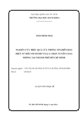 Nghiên cứu hiệu quả biển báo điện tử đối với lựa chọn 