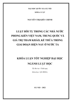 Luật Hồi Tỵ Trong Nhà Nước Phong Kiến Việt Nam - Trung