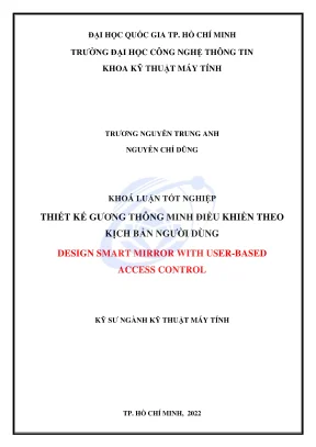 Thiết kế gương thông minh điều khiển theo kịch bản người 