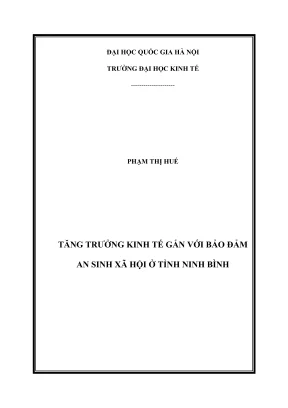 Luận Văn Thạc Sĩ: Tăng Trưởng Kinh Tế Gắn Với An Sinh Xã