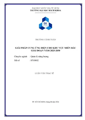 Giải Pháp Cung Ứng Điện Cho Miền Bắc Giai Đoạn 2025-2030 