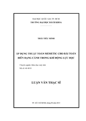 Luận Văn Thạc Sĩ: Ứng Dụng Thuật Toán Memetic Giải Quyết