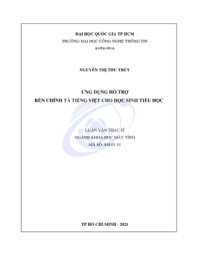 Luận Văn Thạc Sĩ: Ứng Dụng Khoa Học Máy Tính Hỗ Trợ Rèn 