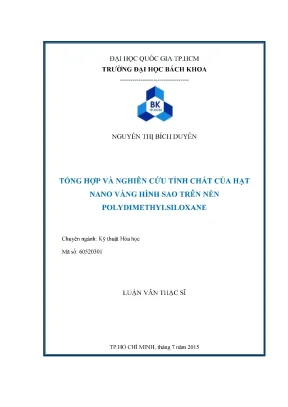 Tổng hợp và nghiên cứu hạt nano vàng hình sao trên nền