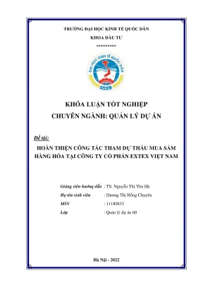 Cách hoàn thiện công tác tham dự thầu mua sắm hàng hóa