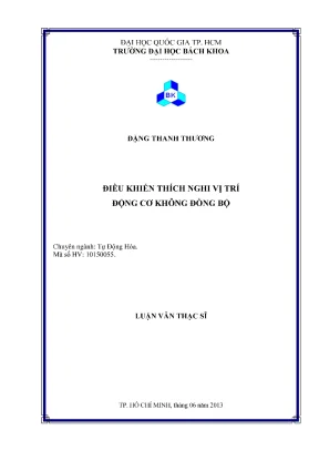 Luận Văn Thạc Sĩ: Tự Động Hóa Điều Khiển Thích Nghi Vị 