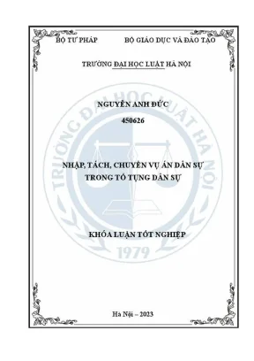 Hướng dẫn nhập tách chuyển vụ án dân sự trong tố tụng dân sự