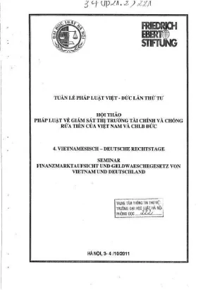 Hội thảo Khoa học Pháp luật: Giám sát Thị trường Tài