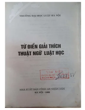 Từ điển thuật ngữ luật học: Dân sự, Hôn nhân, Gia đình &