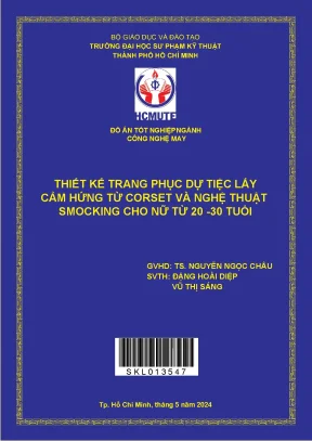 Thiết kế trang phục dự tiệc lấy cảm hứng từ corset và 