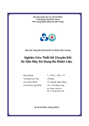 Nghiên cứu thiết kế chuyển đổi xe gắn máy sử dụng đa 