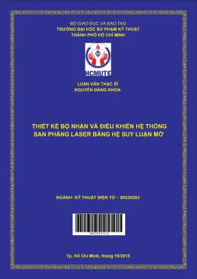 Thiết kế và điều khiển hệ thống san phẳng laser bằng hệ