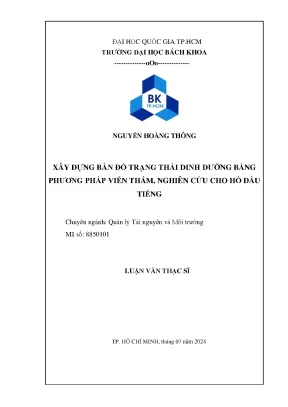 Luận Văn Thạc Sĩ: Xây Dựng Bản Đồ Dinh Dưỡng Hồ Dầu