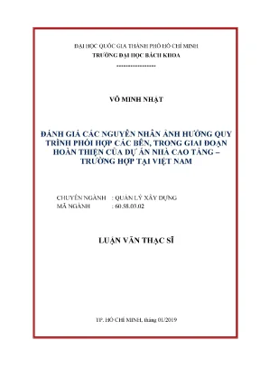 Đánh giá nguyên nhân ảnh hưởng quy trình phối hợp trong