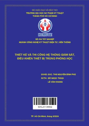 Thiết kế hệ thống giám sát và điều khiển thiết bị phòng học