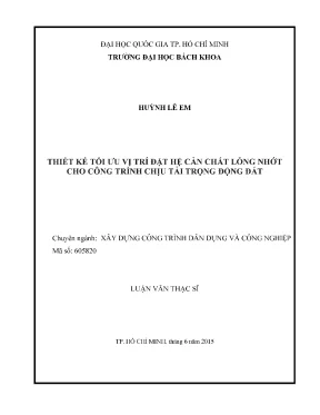 Thiết kế tối ưu vị trí hệ cản chất lỏng nhớt cho công 