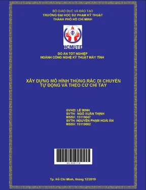 Mô Hình Thùng Rác Di Chuyển Tự Động Theo Cử Chỉ Tay