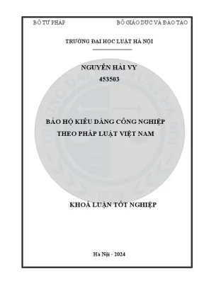 Bảo hộ kiểu dáng công nghiệp theo pháp luật Việt Nam: 