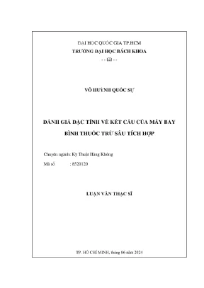 Đánh Giá Đặc Tính Kết Cấu Máy Bay Phun Thuốc Trừ Sâu