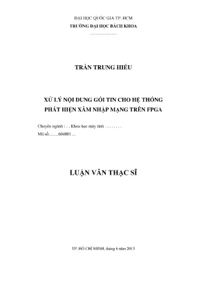 Luận Văn Thạc Sĩ: Xử Lý Nội Dung Gói Tin Cho Hệ Thống