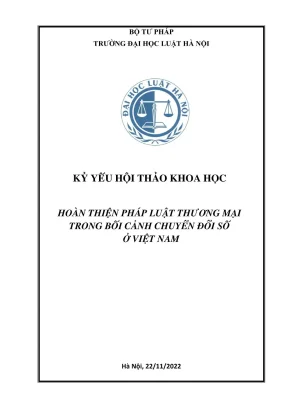 Hoàn thiện pháp luật thương mại trong chuyển đổi số tại 