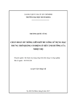 Chẩn Đoán Hư Hỏng Liên Kết Bu Lông Bằng Đặc Trưng Trở