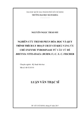 Nghiên cứu thành phần hóa học và quy trình trích ly hoạt