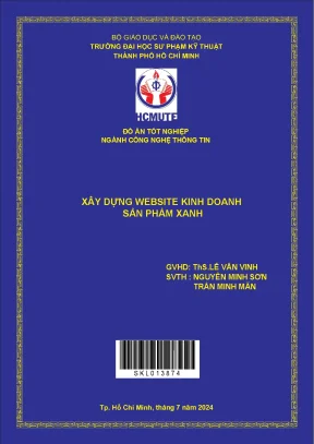 Đồ án tốt nghiệp CNTT: Xây dựng website kinh doanh sản