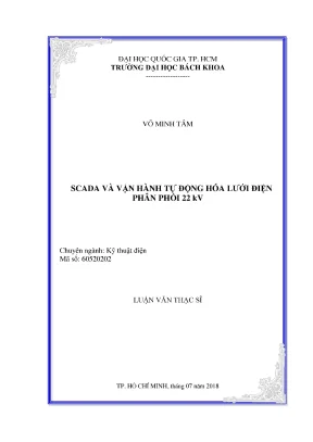 Luận Văn Thạc Sĩ Kỹ Thuật Điện: SCADA Và Vận Hành Tự