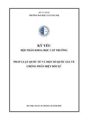 Hội thảo khoa học pháp luật quốc tế về chống phân biệt
