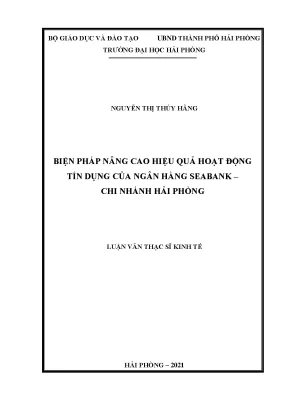 Biện Pháp Nâng Cao Hiệu Quả Tín Dụng Tại Ngân Hàng