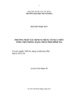 Phương Pháp Xác Định Vị Trí Sự Cố Dựa Trên Tổng Trở