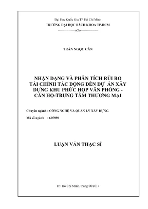 Phân Tích Rủi Ro Tài Chính Trong Dự Án Xây Dựng Khu Phức