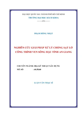 Giải Pháp Xử Lý Chống Sạt Lở Công Trình Ven Sông Hậu