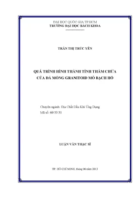 Luận Văn Thạc Sĩ: Ứng Dụng Quá Trình Hình Thành Tính 