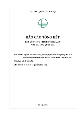 Nghiên cứu ảnh hưởng của Phật giáo đến tín ngưỡng thờ 