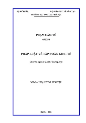 Khóa Luận Tốt Nghiệp: Pháp Luật Về Tập Đoàn Kinh Tế - 