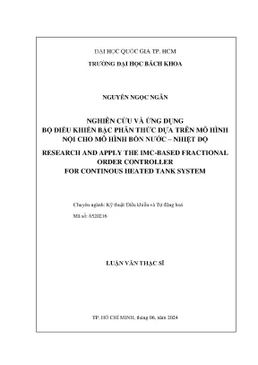Nghiên cứu và ứng dụng bộ điều khiển bậc phân thức dựa