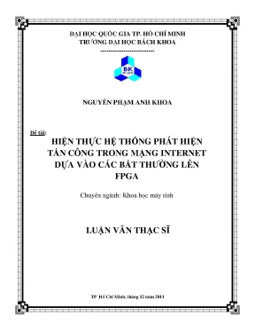 Luận Văn Thạc Sĩ: Hiện Thực Hệ Thống Phát Hiện Tấn Công
