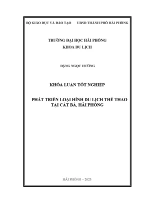 Phát Triển Du Lịch Thể Thao Tại Cát Bà Hải Phòng: Khóa 
